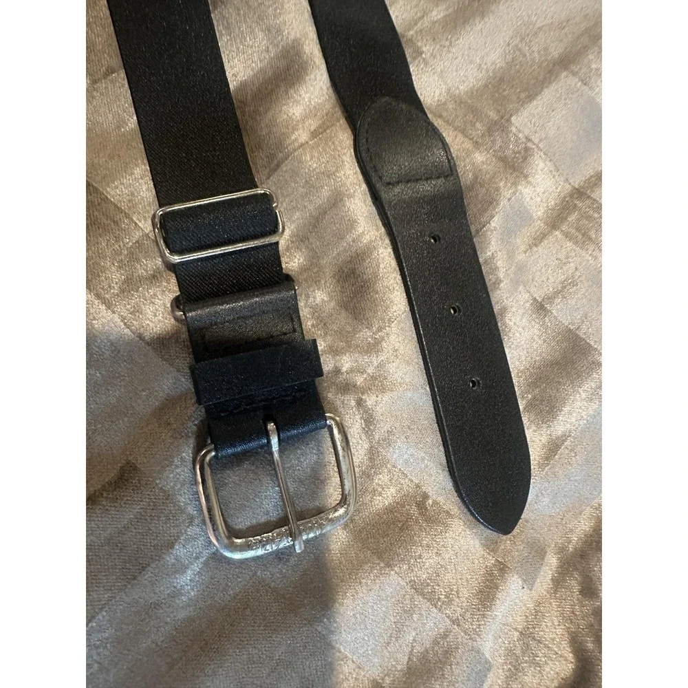 All-Star Belt Mens One Size Black‎ Elastic Baseball Adjustable 1025 Made Taiwan
